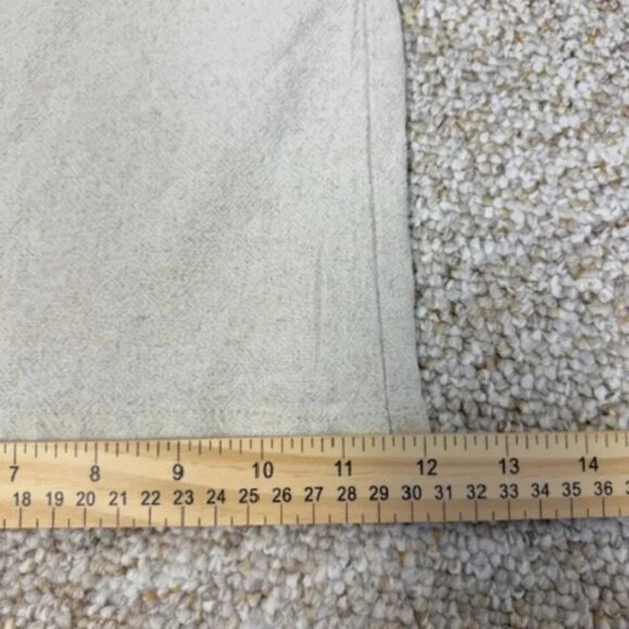 ASOS Pants Womens 14 Beige Pleated Wide Leg High Rise Boho Linen Blend - Picture 11 of 11